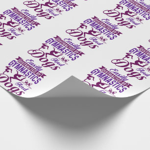 Papier Cadeau Facilement distrait par la gymnastique et les chie