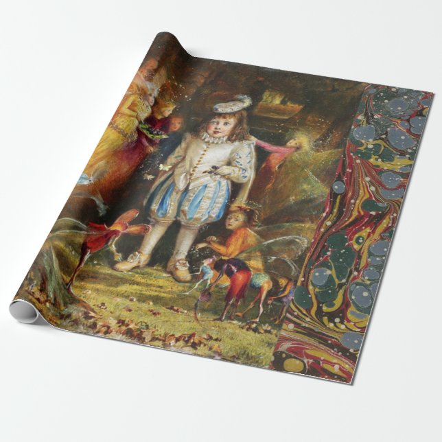 Papier Cadeau FAIRYLAND - Petit Prince parmi les fées de bois (Déroulé)