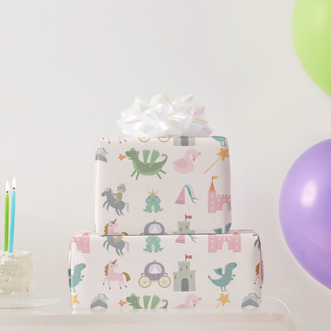 Papier Cadeau Fairytale Cute Dragon (Cadeaux de fête)