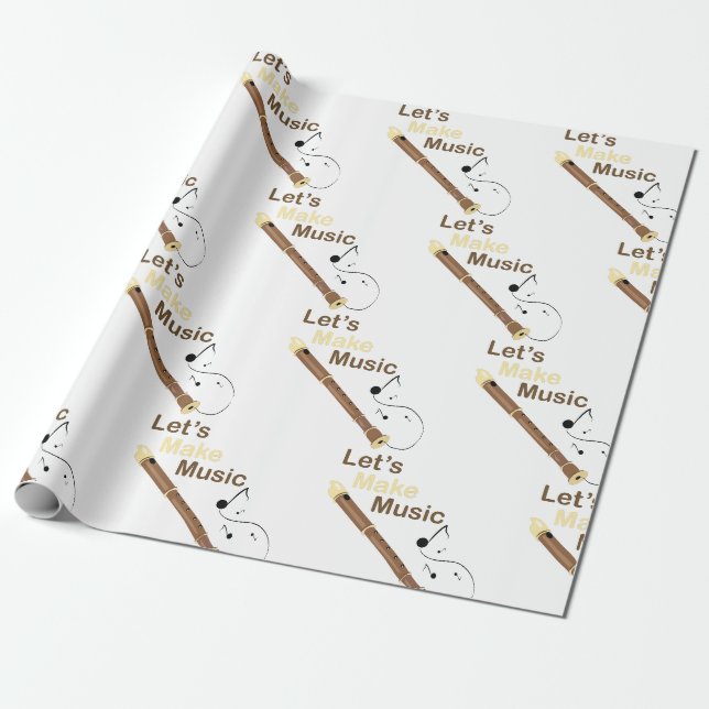 Papier Cadeau Faisons de la musique (Déroulé)