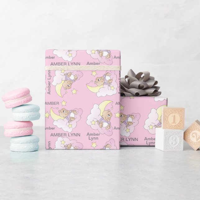Papier Cadeau Faites une fille de bébé désirable (Baby Shower)