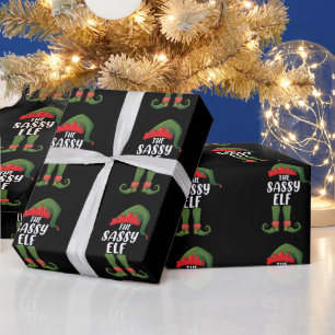 Papier Cadeau Famille de lutin impertinent correspondant au grou