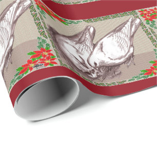 Papier Cadeau Famille de Noël