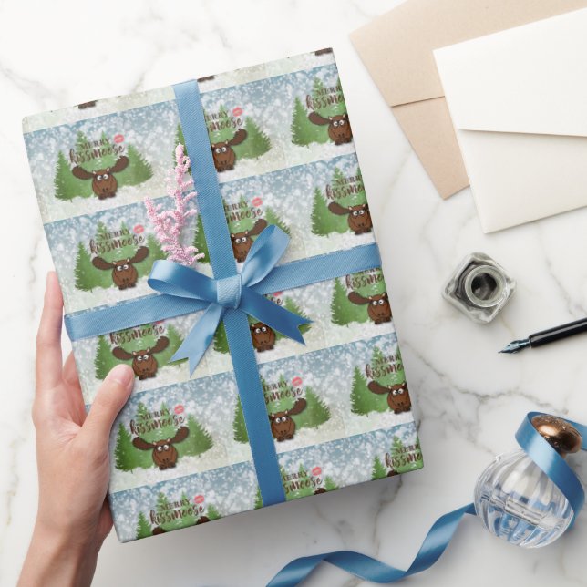 Papier Cadeau Fantaisie Noël Joyeux Kissmoose (Cadeaux)