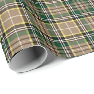 Papier Cadeau Farrell Clan Tartan Irish Plaid Motif