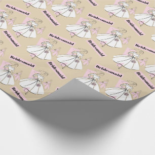 Papier Cadeau Fashion Bride Neutral Group Bridesmaid