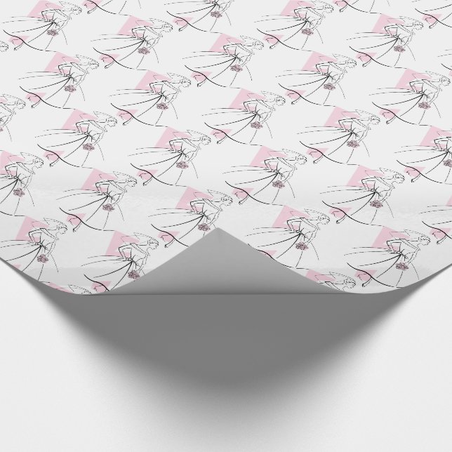 Papier Cadeau Fashion Bride Pink Papier à emballage multiple (Coin)