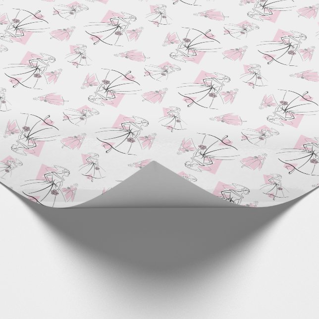 Papier Cadeau Fashion Bride Pink papier multi-emballage (Coin)