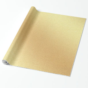 Papier Cadeau Faux Gold Parties scintillant Élégante moderne Gol