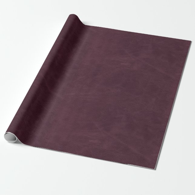 Papier Cadeau Faux Purple Cuir Texture (Déroulé)