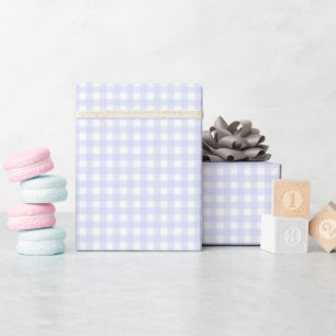 Papier Cadeau Faye et Lauren Blue Pastel En vichy