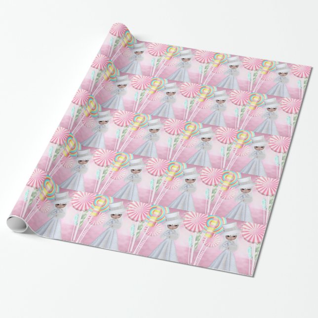 Papier Cadeau Fée de prune confite (Déroulé)