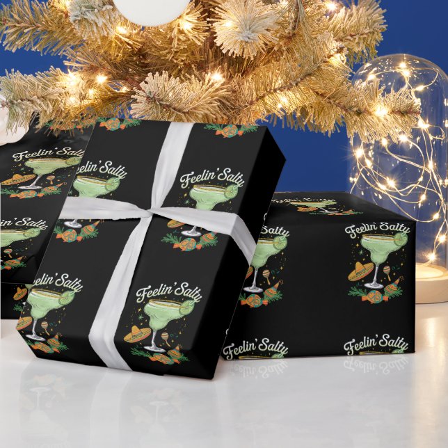 Papier Cadeau Feelin' Salty Margarita Funny Cinco De Mayo (Vacances)