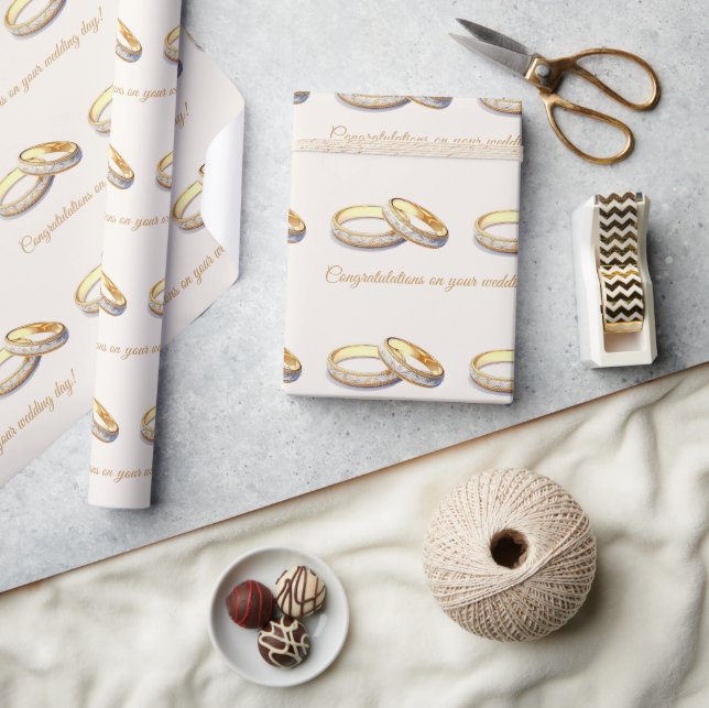 Papier Cadeau Félicitations du Mariage de l'ensemble de ceinture (Artisanat)