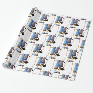Papier Cadeau Femme d'agriculteur Reine de Spades Thunder_Cove