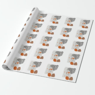 Papier Cadeau Femme de mode : Lignes noires Graphiques