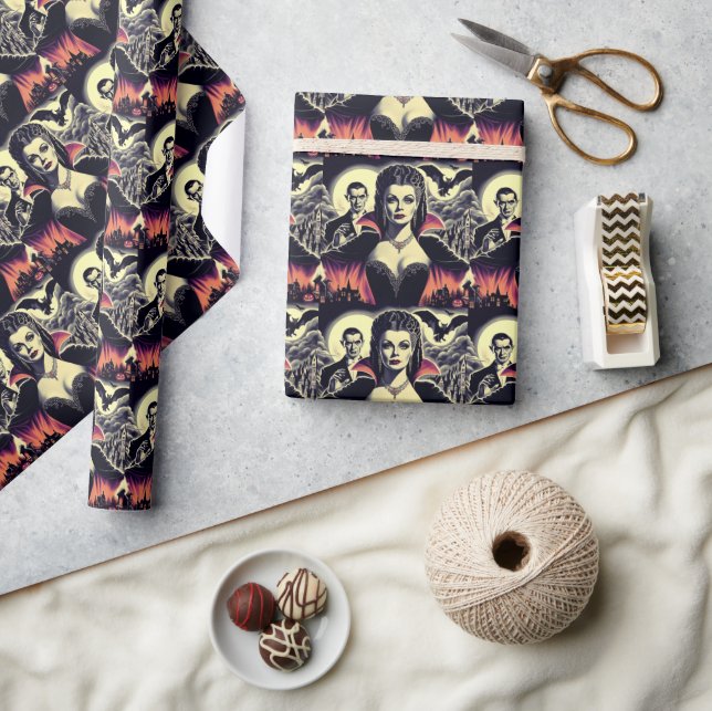 Papier Cadeau Femme vintage Hot Vampire (Artisanat)