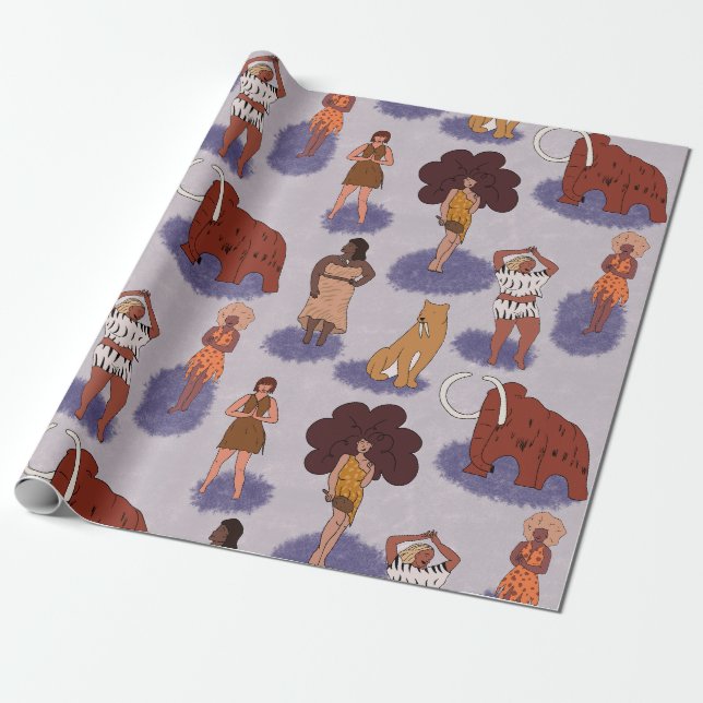 Papier Cadeau Femmes grottes de la diversité (Déroulé)