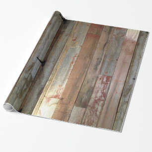Papier Cadeau ferme primitive western country grange bois