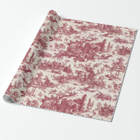 Ferme vintage Russe Français Toile-Rouge & Tan