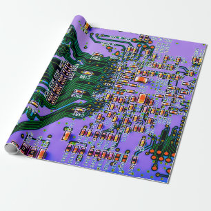 Papier Cadeau Fermeture de la carte de circuits électroniques. a