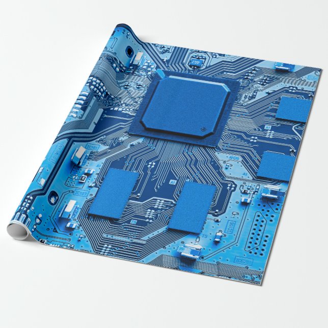 Papier Cadeau Fermeture de la carte de circuits électroniques. c (Déroulé)