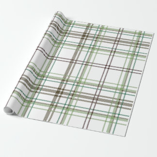 Papier Cadeau Fermier Noël Vert et Rouge Plaid