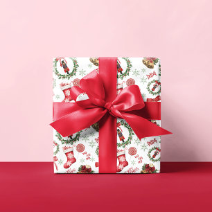 Papier Cadeau Festin Nutcracker & Red Bow Noël