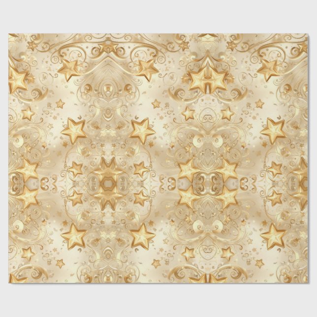 Papier Cadeau Festive Christmas Holiday Gift Wrap (Plat)