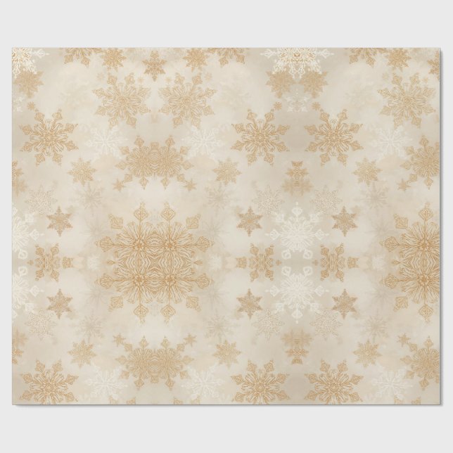 Papier Cadeau Festive Christmas Holiday Gift Wrap (Plat)