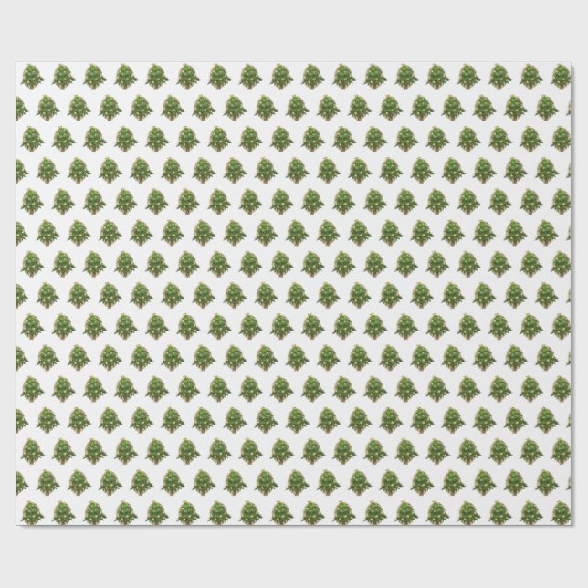 Papier Cadeau Festive Christmas Tree wrapping paper (Plat)