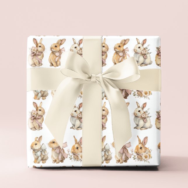 Papier Cadeau Festive Easter Bunnies | Easter Wrapping Paper (Créateur téléchargé)