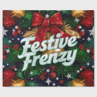 Papier Cadeau Festive Française Maximaliste