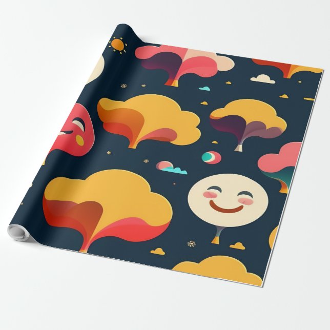 Papier Cadeau Festive Joy 🎁 Wrapping Paper Collection. (Déroulé)