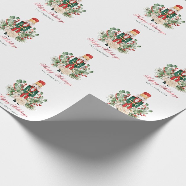 Papier Cadeau Festive Nutcracker Joyeux Noël (Coin)