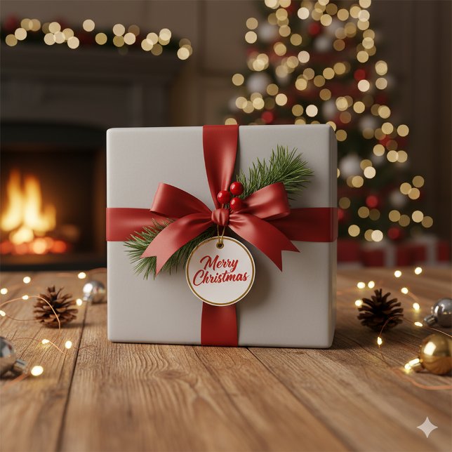 Papier Cadeau Festive Silver Glow Christmas Gift (Festive Silver Glow Christmas Gift Wrapping Paper)