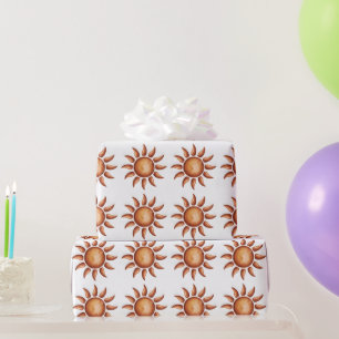 Papier Cadeau Fête Arc-en-Ciel Bohème Chic