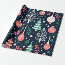 Fête bleue Preppy Imprimer Noël