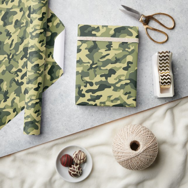 Papier Cadeau Fête Camouflage du soldat Joe GI (Artisanat)