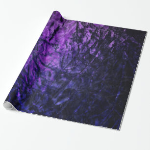 Papier Cadeau Fête d'anniversaire abstraite Glam pourpre