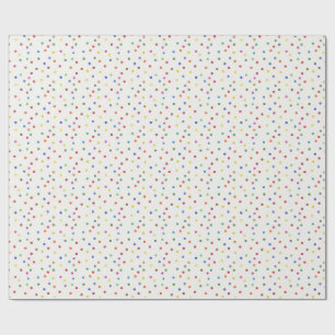 Papier Cadeau Fête d'anniversaire avec confettis