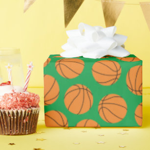 Papier Cadeau Fête d'anniversaire de basket-ball