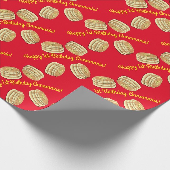 Papier Cadeau Fête d'anniversaire de Pancake (Coin)