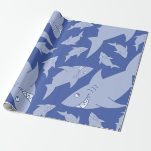 Papier Cadeau Fête d'anniversaire de requins