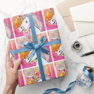 Papier Cadeau Fête d'anniversaire licorne