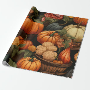 Papier Cadeau Fête d'automne
