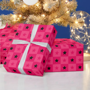 Papier Cadeau Fête de Bachelor Brillante Romantique à la Mode
