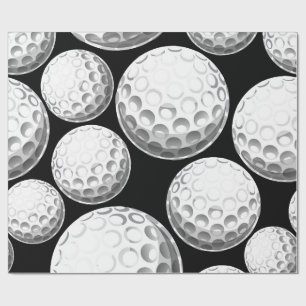 Papier Cadeau Fête de Golf d'Anniversaire