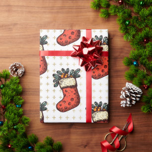 Papier Cadeau Fête de Noël