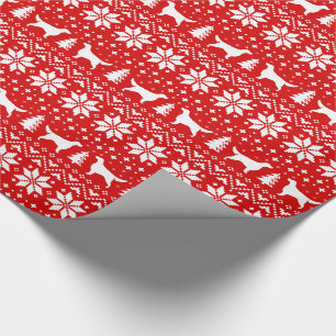 Papier Cadeau Fête de Noël des Chiens de Setcha
